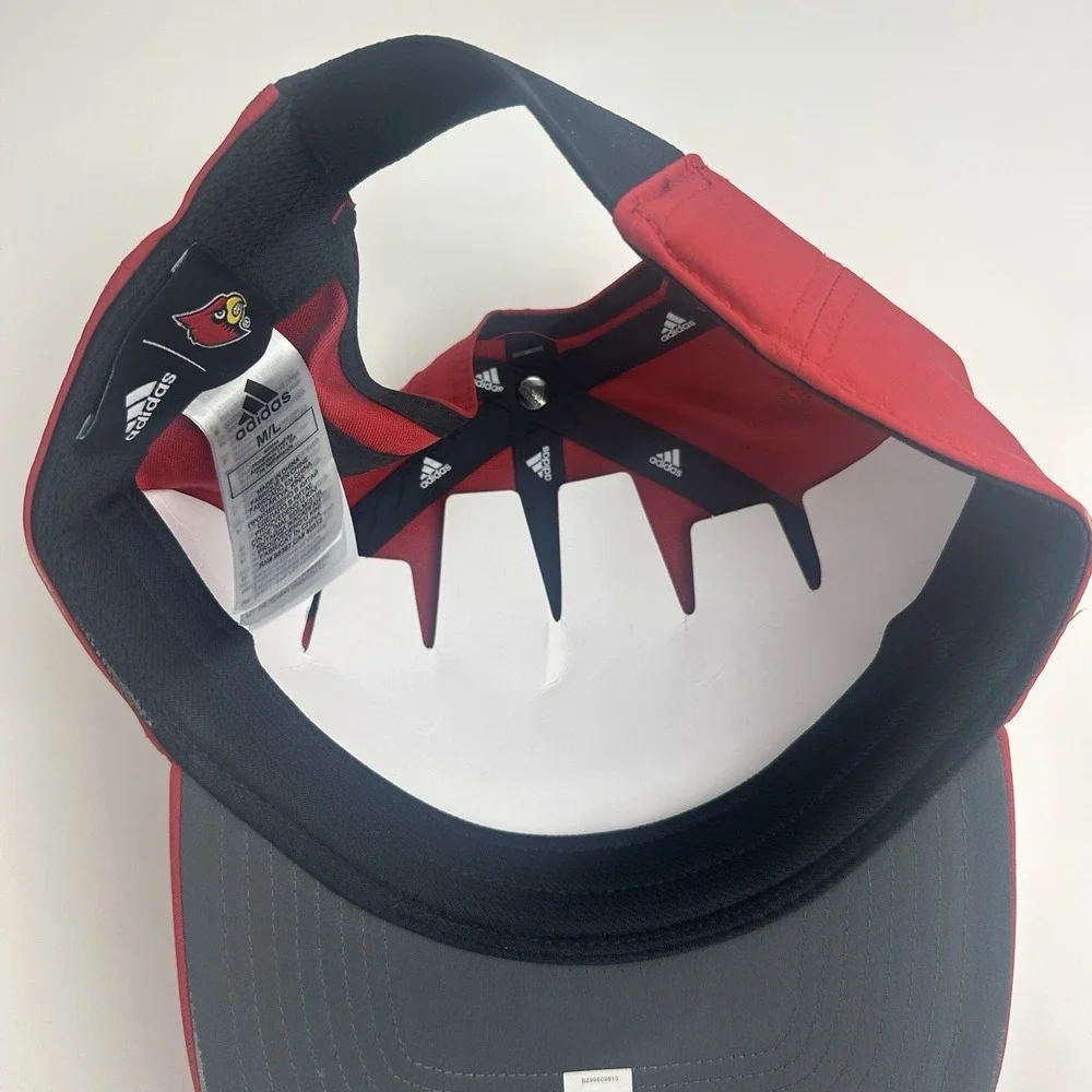 Louisville‎ Cardinals Hat Cap College Football Adidas Mens Aeroready Adjustable